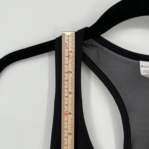 Athleta Womens Mesh Chi Tank Top Size XS Black Athletic Basic Workout Gym Wear - Picture 11 of 14